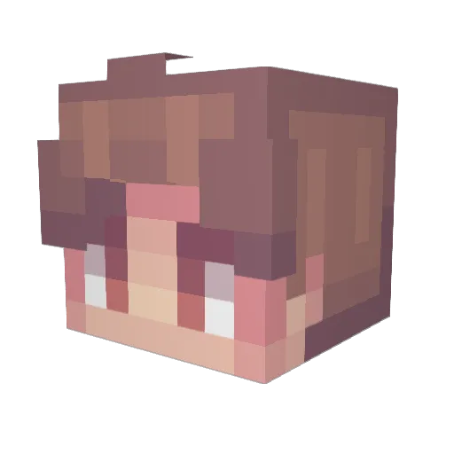 MooVeP Minecraft avatar head, 3D render