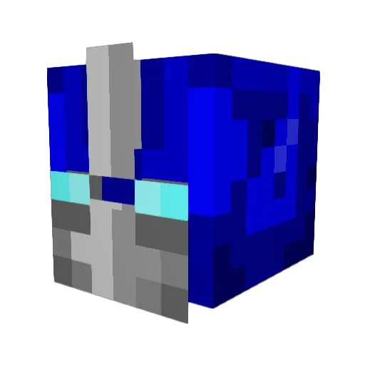 Moobyus Minecraft avatar head, 3D render