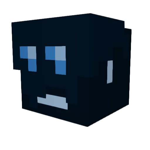 Mooccaaa Minecraft avatar head, 3D render