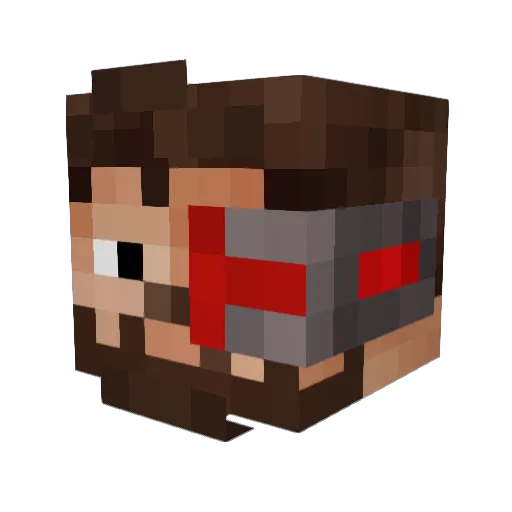 Mooch29 Minecraft avatar head, 3D render