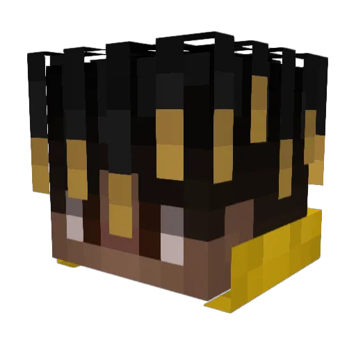 MoochMC Minecraft avatar head, 3D render