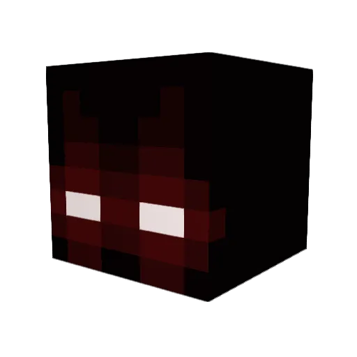 Moochiey Minecraft avatar head, 3D render