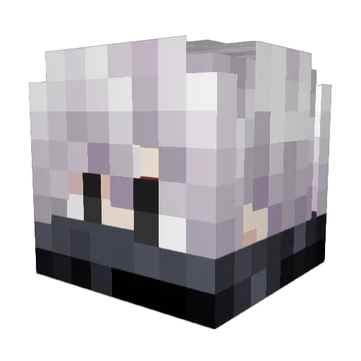 Moochs Minecraft avatar head, 3D render