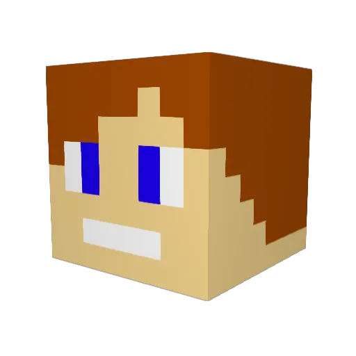 Moocoo11 Minecraft avatar head, 3D render