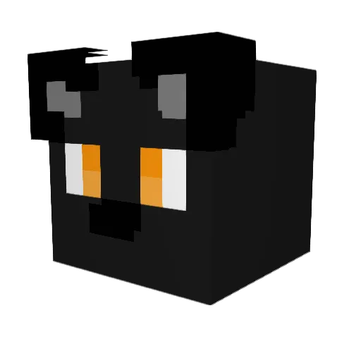 Mooday Minecraft avatar head, 3D render