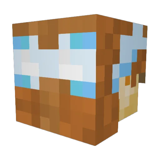 Moodelynne_ Minecraft avatar head, 3D render