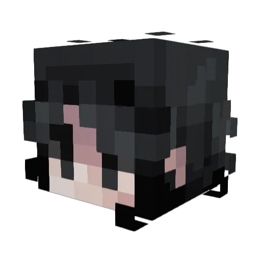 Moodoe Minecraft avatar head, 3D render
