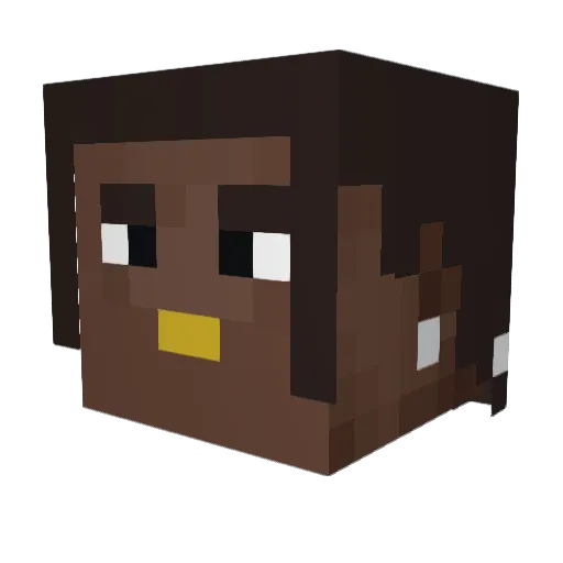 Moodsen Minecraft avatar head, 3D render