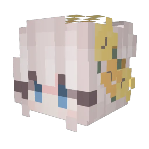 Moodtenant Minecraft avatar head, 3D render