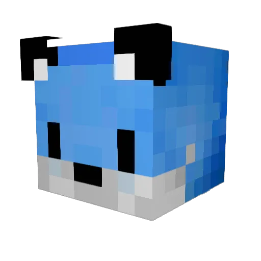 MoodyKhalil Minecraft avatar head, 3D render