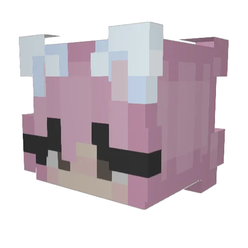 Moody_Haze Minecraft avatar head, 3D render