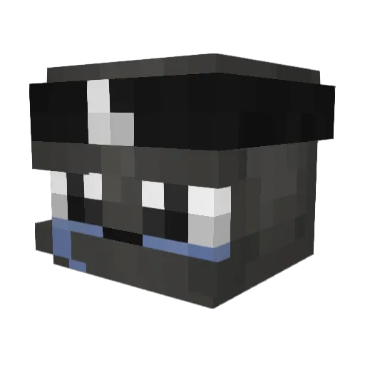 MoodzGHG Minecraft avatar head, 3D render