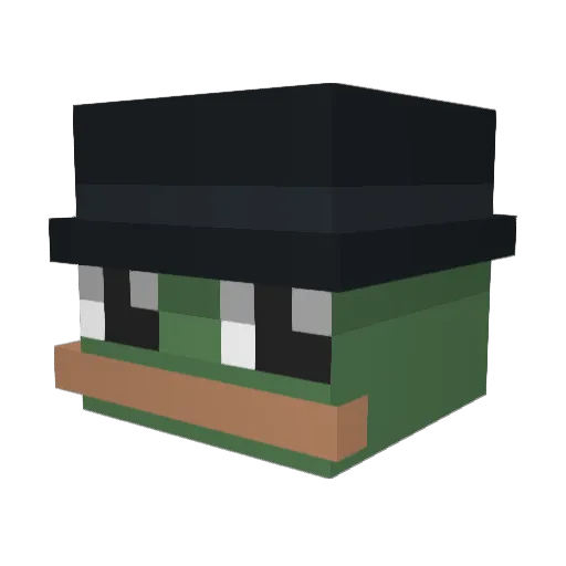MooeMooe Minecraft avatar head, 3D render