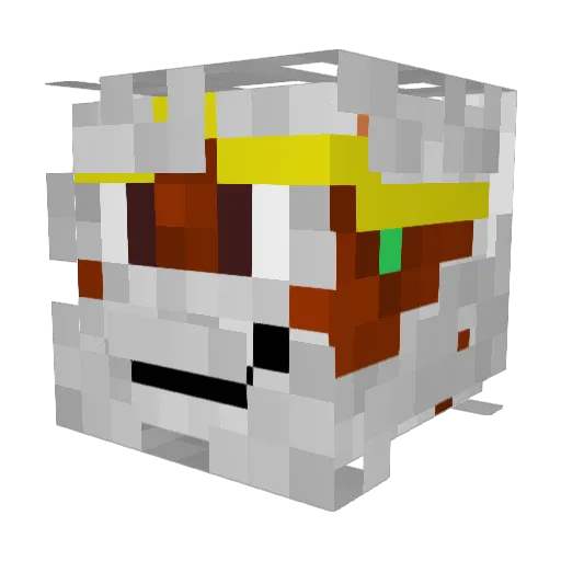 MoofinMan Minecraft avatar head, 3D render