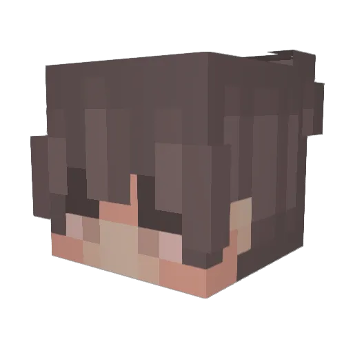 Moofy_dk Minecraft avatar head, 3D render