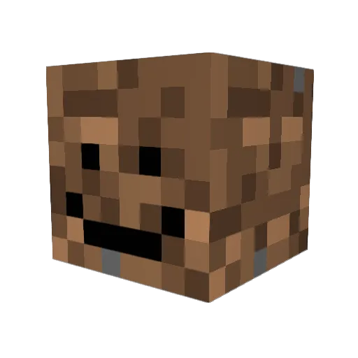 Moofyy Minecraft avatar head, 3D render