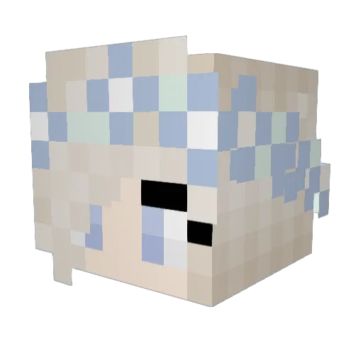 Mook_Kie Minecraft avatar head, 3D render