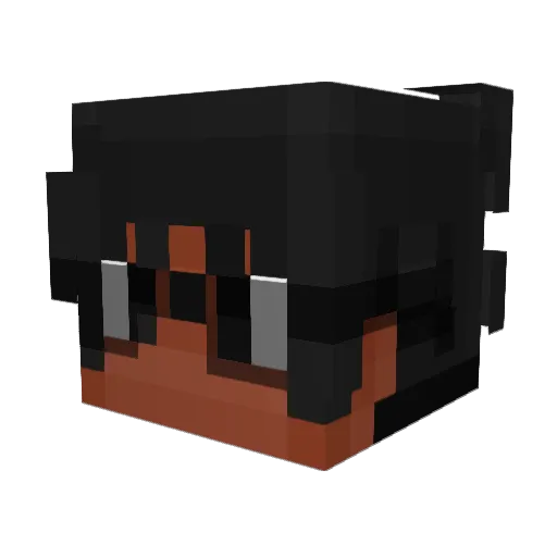 MookaYT17 Minecraft avatar head, 3D render