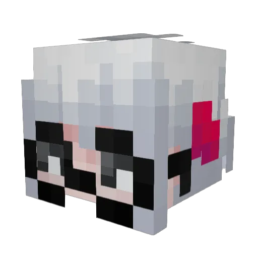 Mookey888 Minecraft avatar head, 3D render