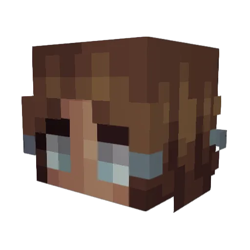 Mookieookie Minecraft avatar head, 3D render