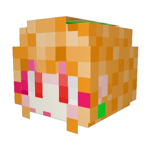 Mooling_86 Minecraft avatar head, 3D render