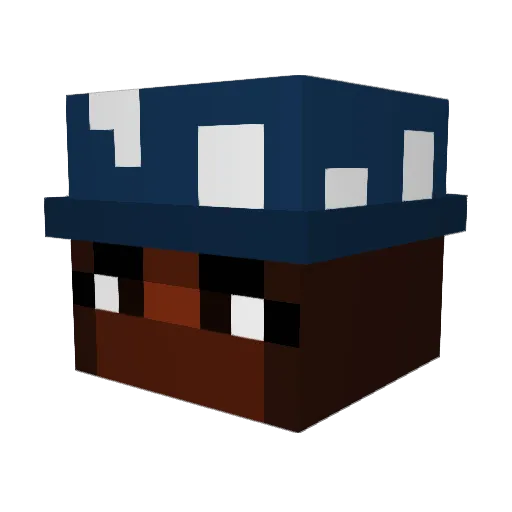 Moolyne07 Minecraft avatar head, 3D render