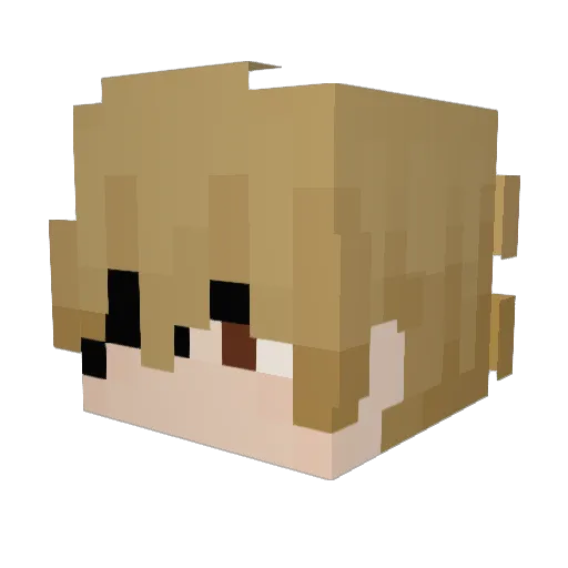 MoomahMc Minecraft avatar head, 3D render