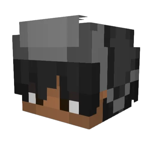 Moomedmoi Minecraft avatar head, 3D render