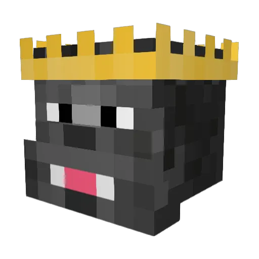 Moomki Minecraft avatar head, 3D render