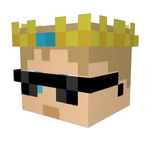 Moomoo2468 Minecraft avatar head, 3D render