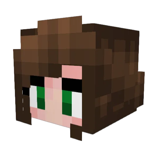 Moon1802 Minecraft avatar head, 3D render