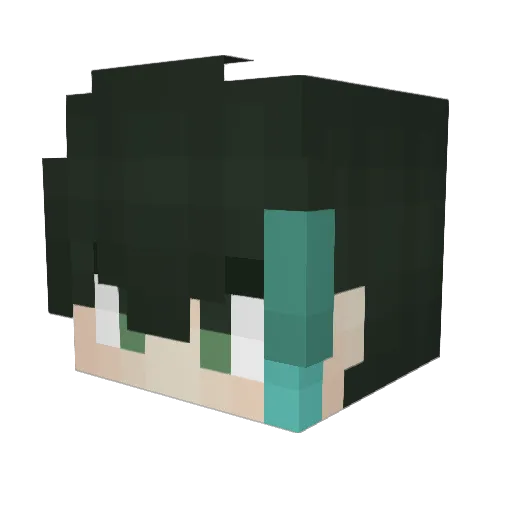 Moon2star Minecraft avatar head, 3D render