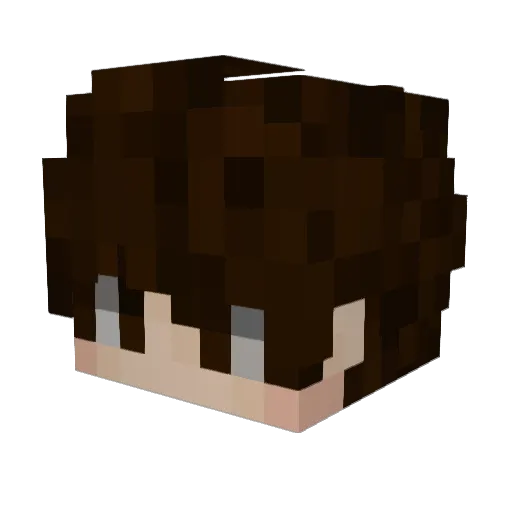 Moon68 Minecraft avatar head, 3D render