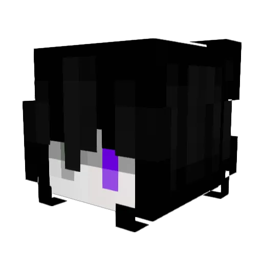 Moon7447 Minecraft avatar head, 3D render