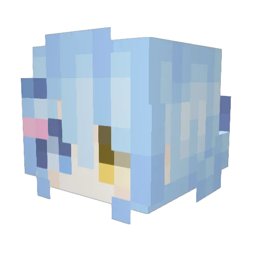 Moon987 Minecraft avatar head, 3D render