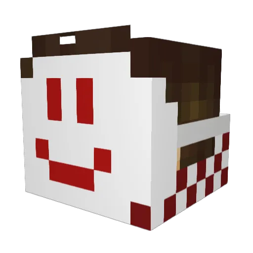 MoonC9 Minecraft avatar head, 3D render