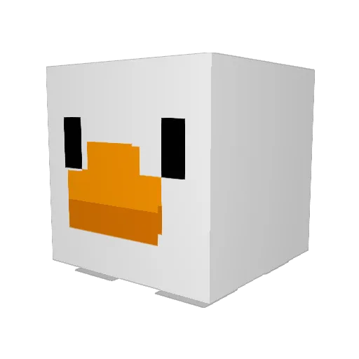 MoonCake10 Minecraft avatar head, 3D render
