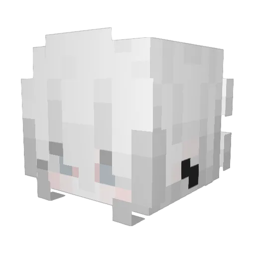MoonChild4648 Minecraft avatar head, 3D render
