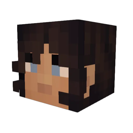 MoonChild_77 Minecraft avatar head, 3D render