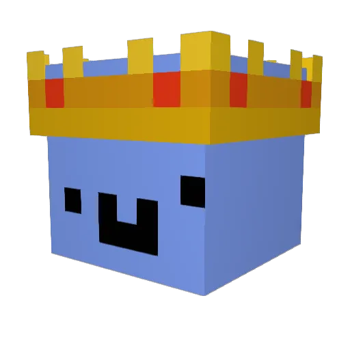 MoonConscience Minecraft avatar head, 3D render