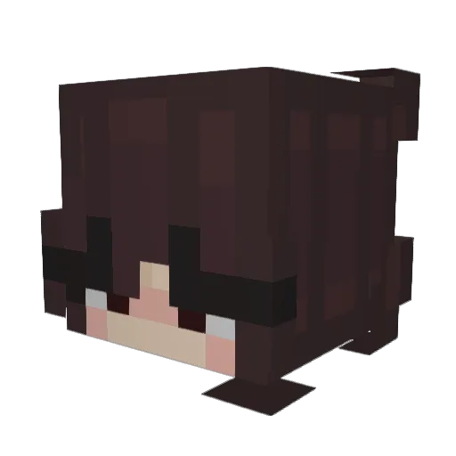 MoonCrader Minecraft avatar head, 3D render
