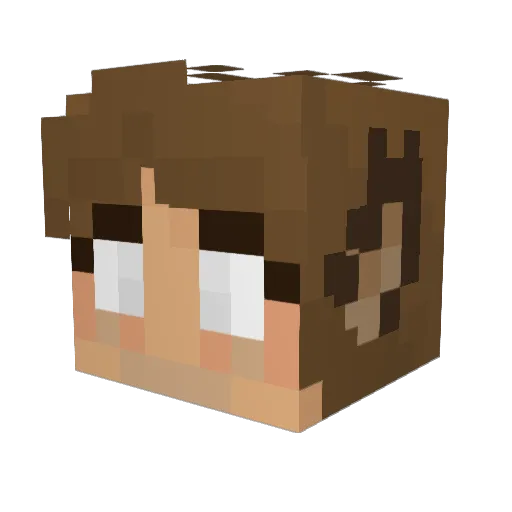 MoonDrifter Minecraft avatar head, 3D render