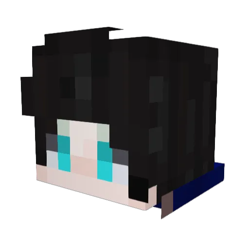 MoonEdits Minecraft avatar head, 3D render