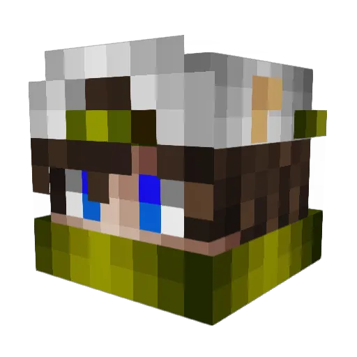 MoonFireXD Minecraft avatar head, 3D render