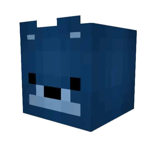 MoonForme Minecraft avatar head, 3D render