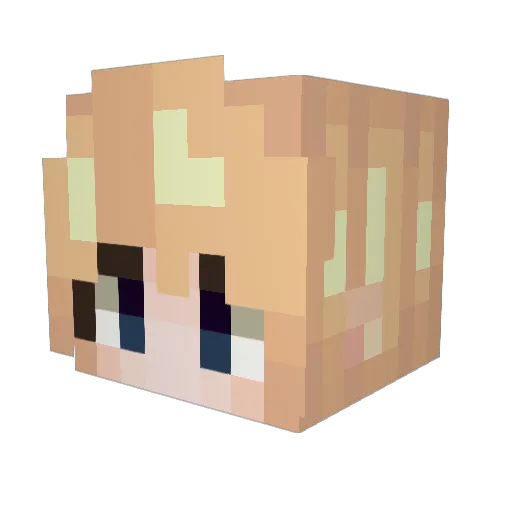 MoonFury Minecraft avatar head, 3D render