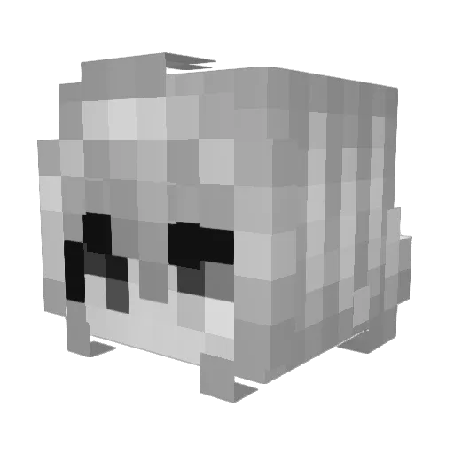 MoonGl0ww Minecraft avatar head, 3D render