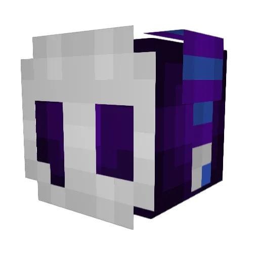 MoonHub Minecraft avatar head, 3D render