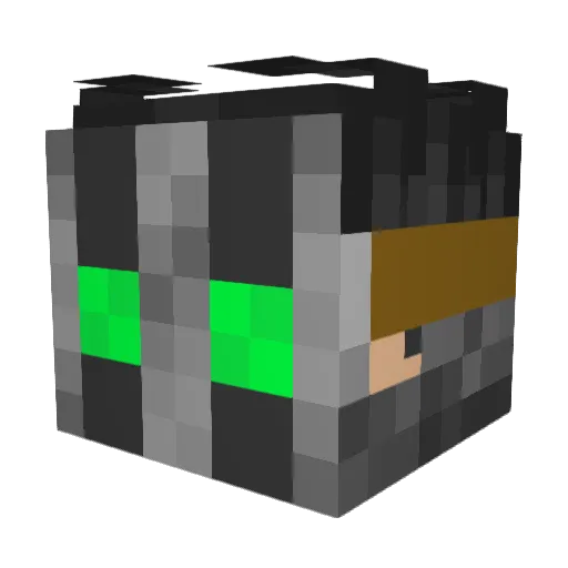 MoonIce708 Minecraft avatar head, 3D render