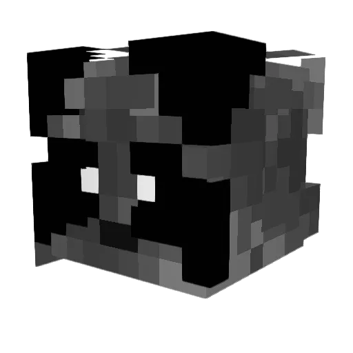 MoonIightPanda Minecraft avatar head, 3D render